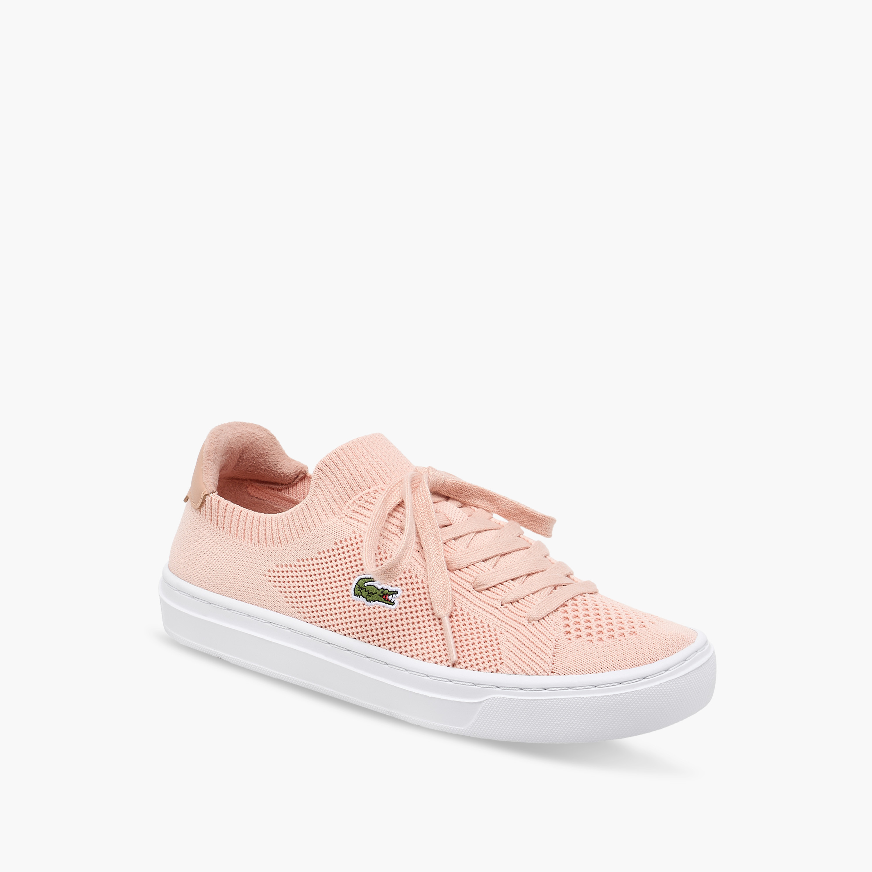 Lacoste Textured Lace-Up Sneakers-women-shoes-sneakers-image-2
