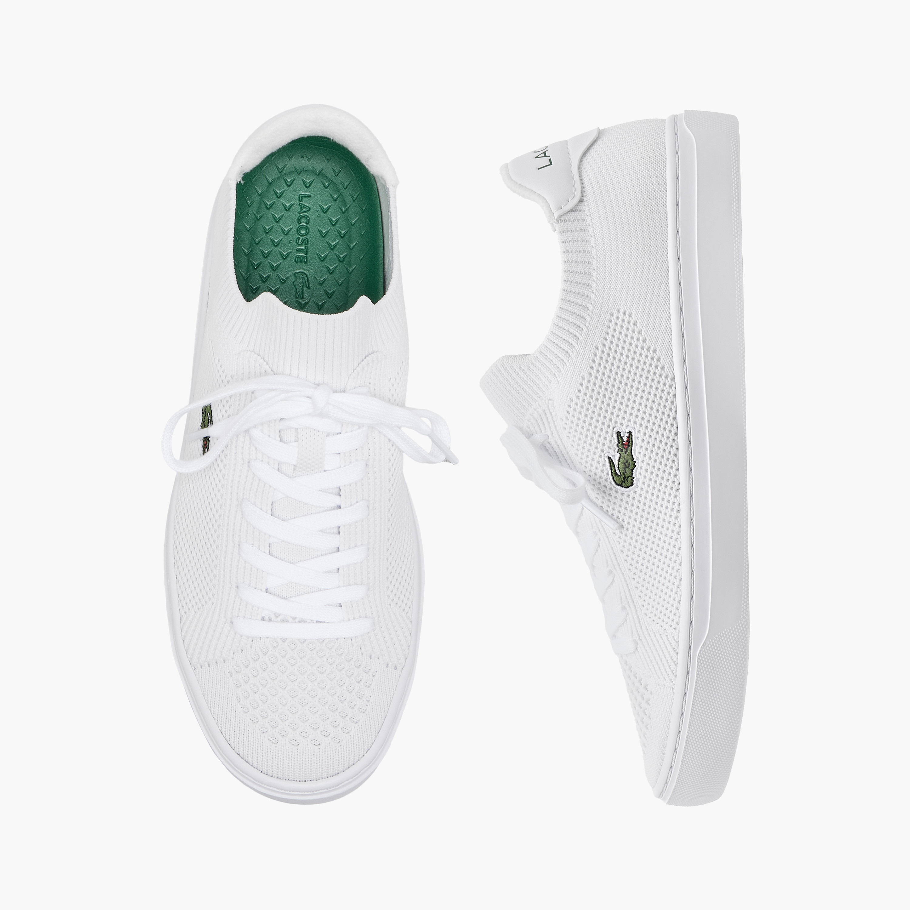 Lacoste Textured Lace-Up Sneakers-women-shoes-sneakers-image-1
