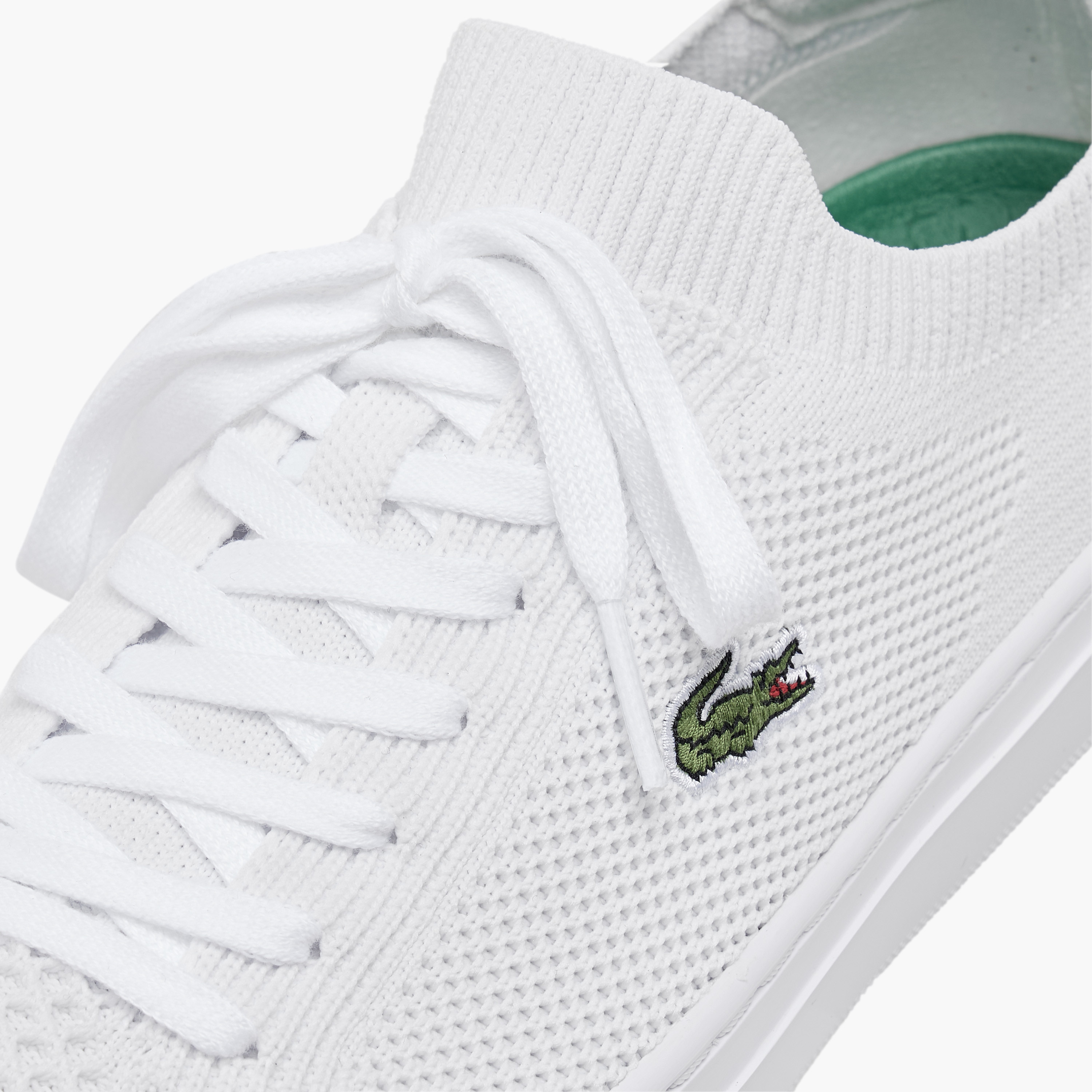 Lacoste Textured Lace-Up Sneakers-women-shoes-sneakers-image-4