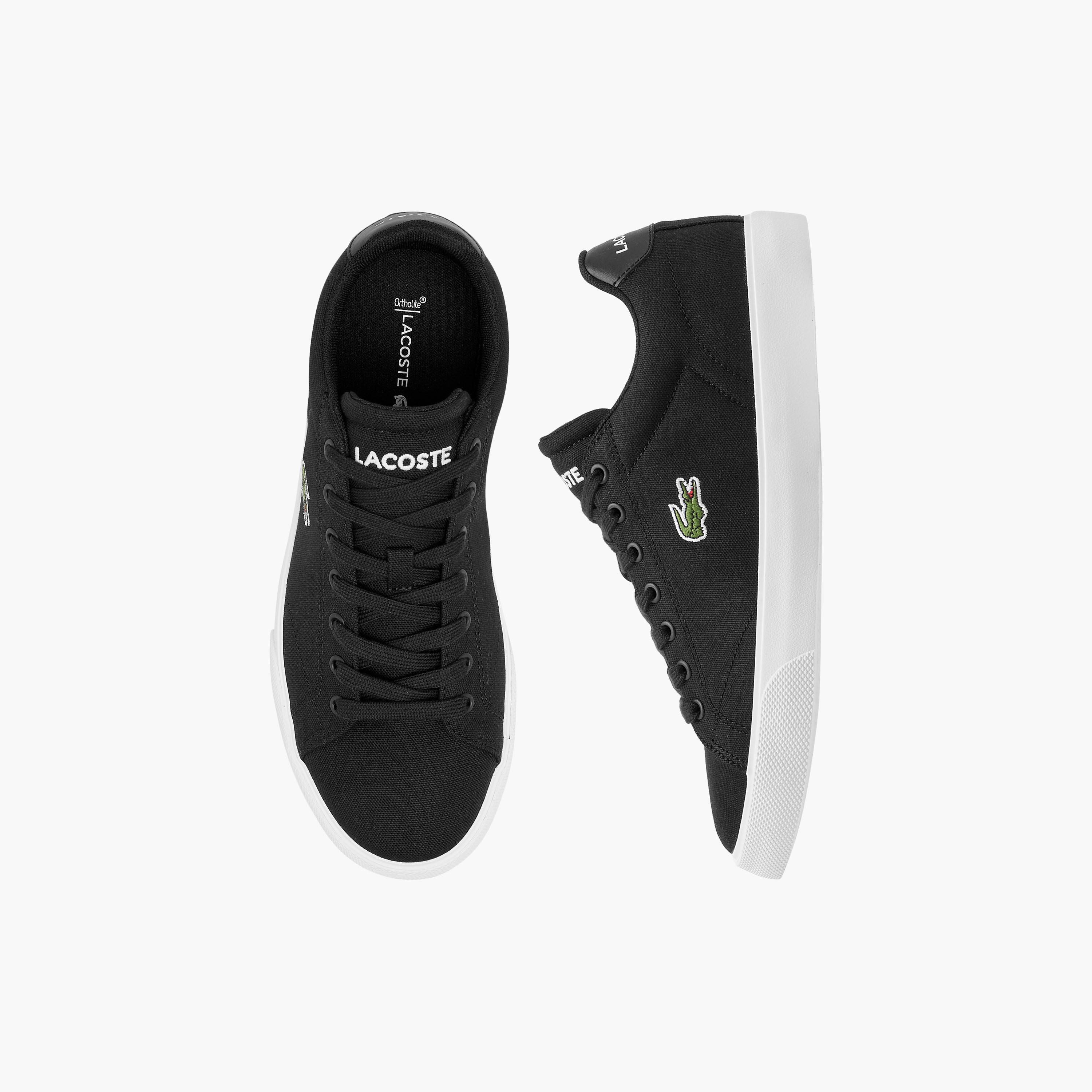 حذاء سنيكرز برباط إغلاق وتفاصيل شعار من لاكوست-men-shoes-sneakers-image-1