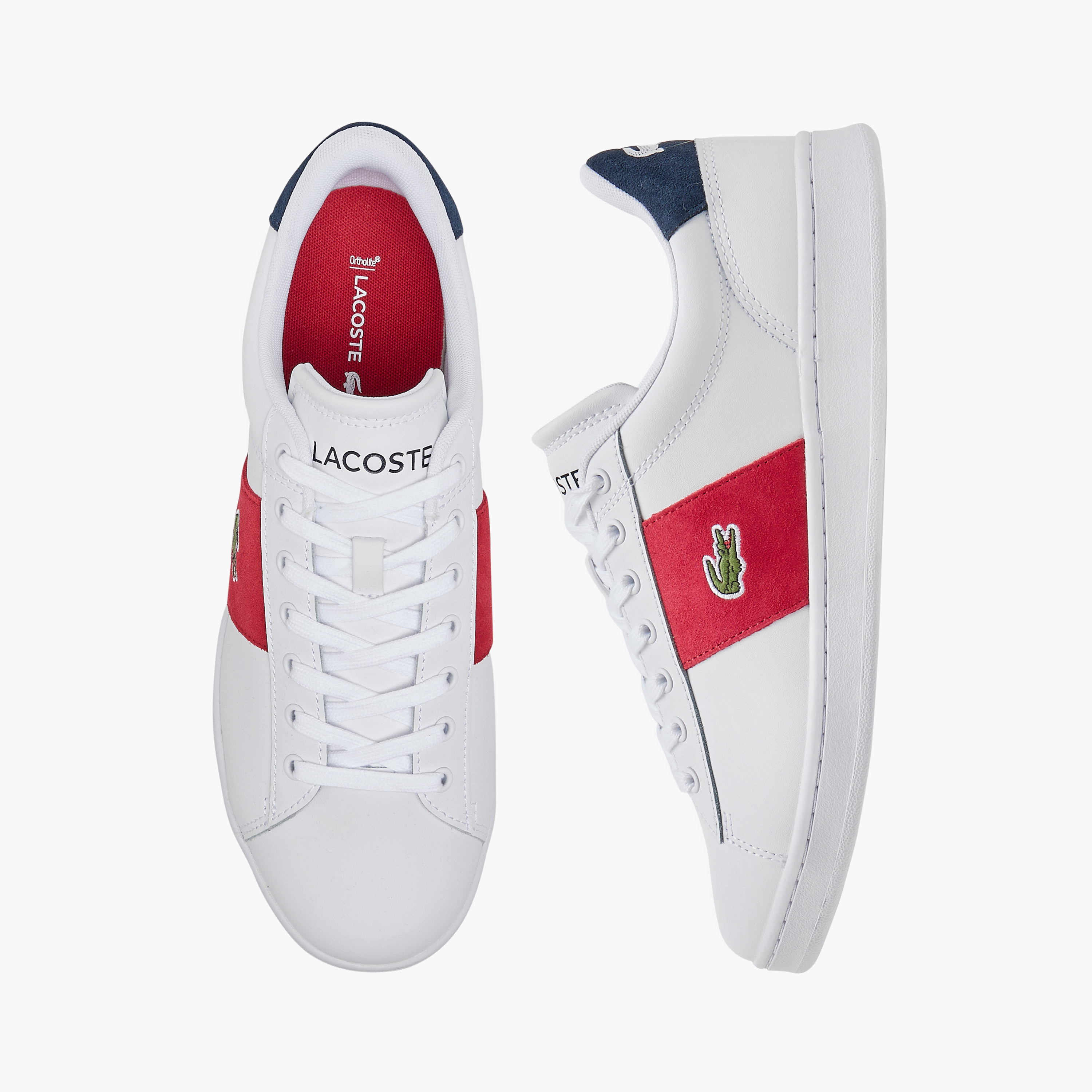 حذاء سنيكرز برباط إغلاق وزخارف شعار للرجال من لاكوست-men-shoes-sneakers-image-1