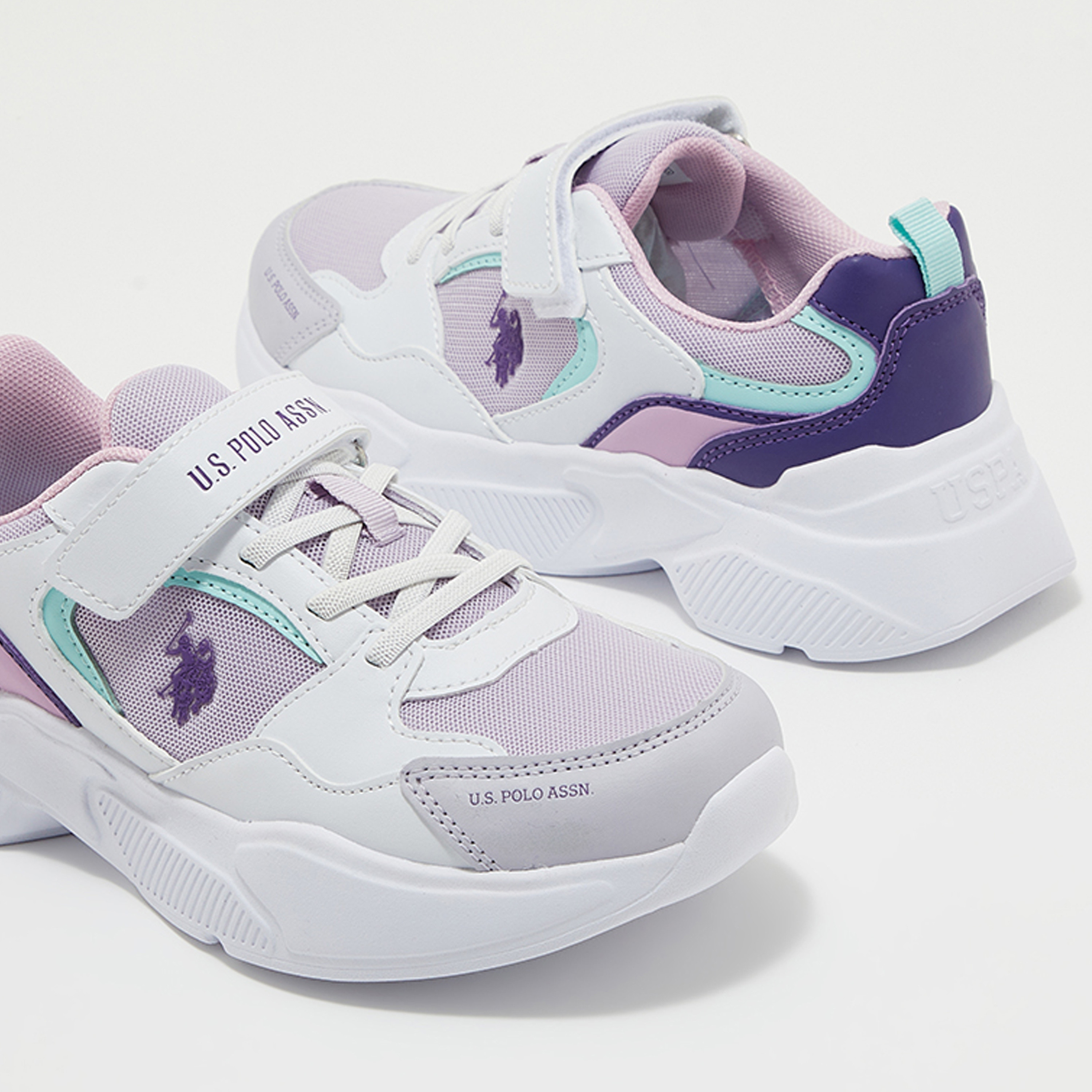 U.S. Polo Assn Kids Hook & Loop 4M CLOVER GLB 4FX Sneakers-girls-shoes-sneakers-image-2