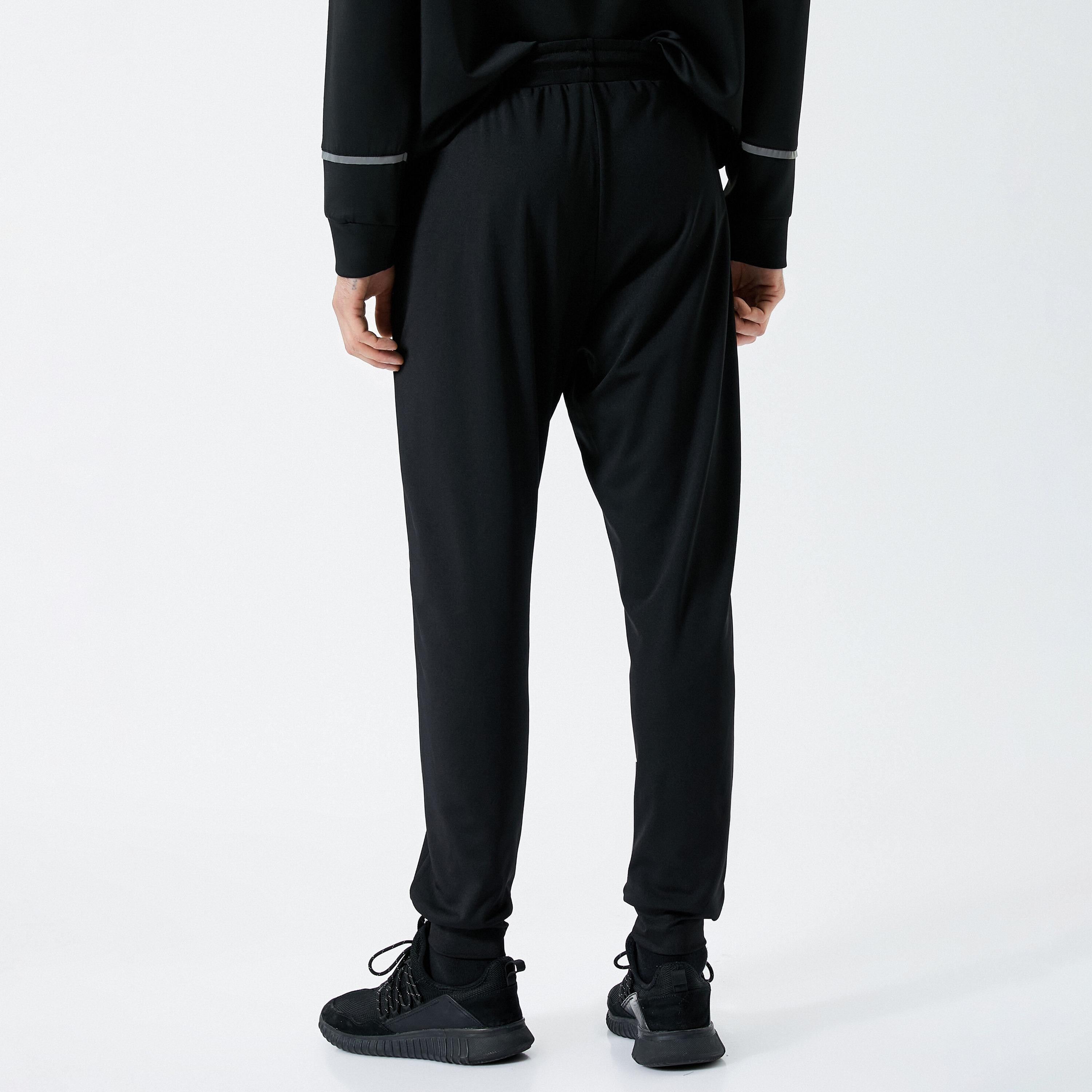 بنطال رياضي (جوغر) رجالي بقصة مستقيمة وخصر متوسط الارتفاع برباط من كوتون-men-clothing-trousersandchinos-trousers-image-4
