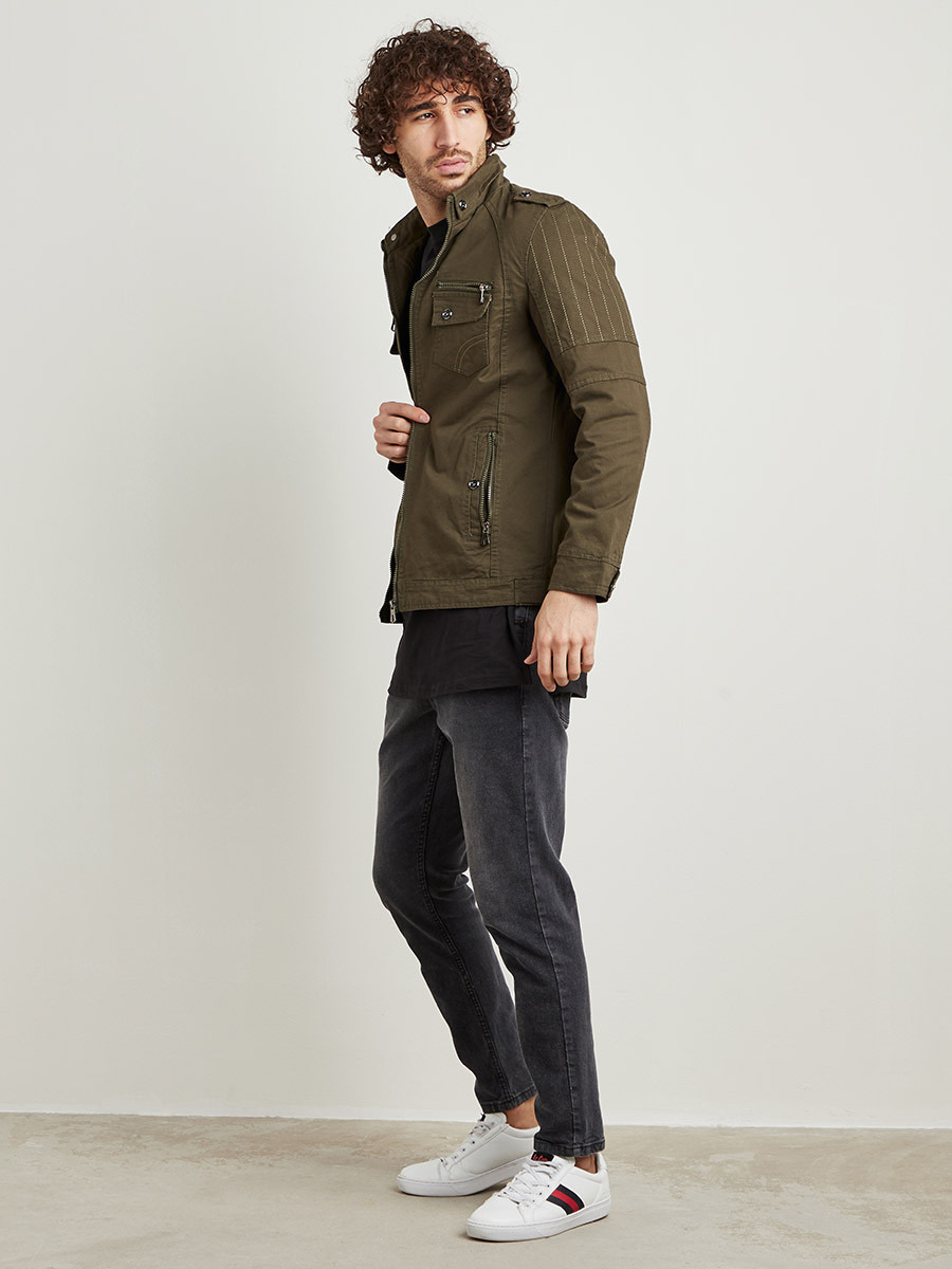 Zip and Pocket Detail Biker Jacket-men-clothing-jacketsandblazers-jackets-image-2