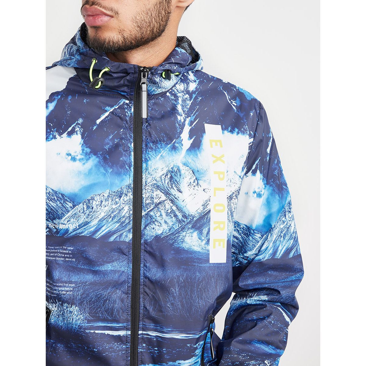 Printed Jacket with Long Sleeves and Hood-men-clothing-jacketsandblazers-jackets-image-4
