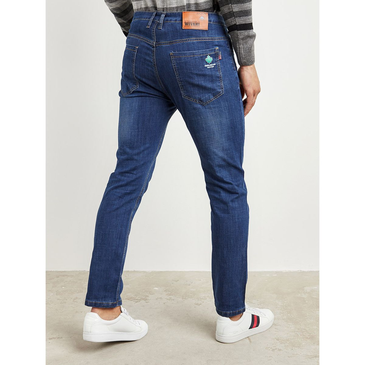 Styli Slim Fit Plain Jeans with Pockets-men-clothing-bottoms-jeans-image-3