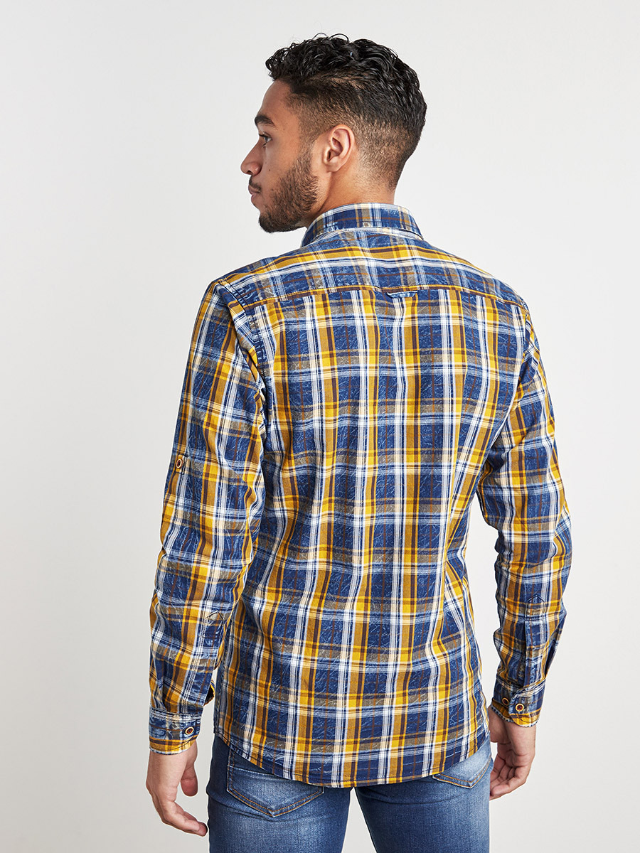 قميص بنمط مربعات وأكمام طويلة من ستايلي-men-clothing-shirts-image-3