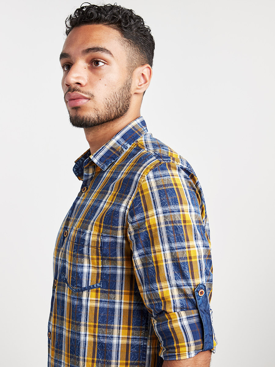 قميص بنمط مربعات وأكمام طويلة من ستايلي-men-clothing-shirts-image-4