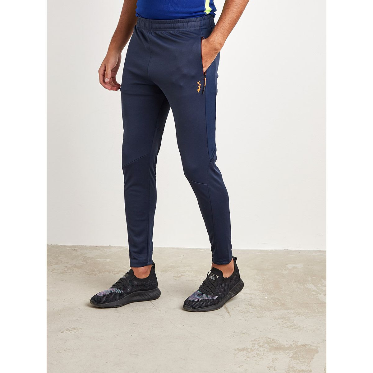 Styli Plain Track Pants with Side Zip Pockets-men-clothing-sportswearandactivewear-bottoms-image-2