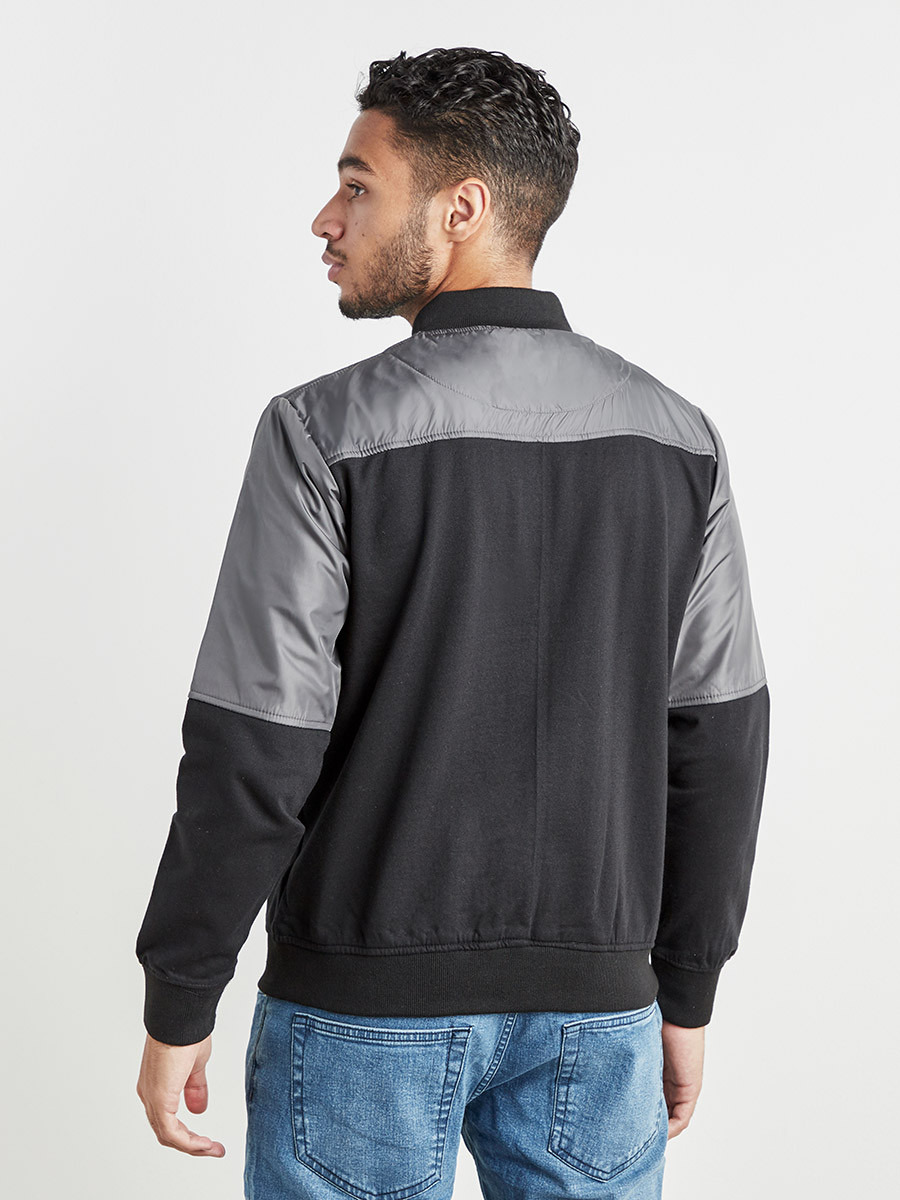 Color Block Bomber Jacket with Pocket Detail-men-clothing-jacketsandblazers-jackets-image-4