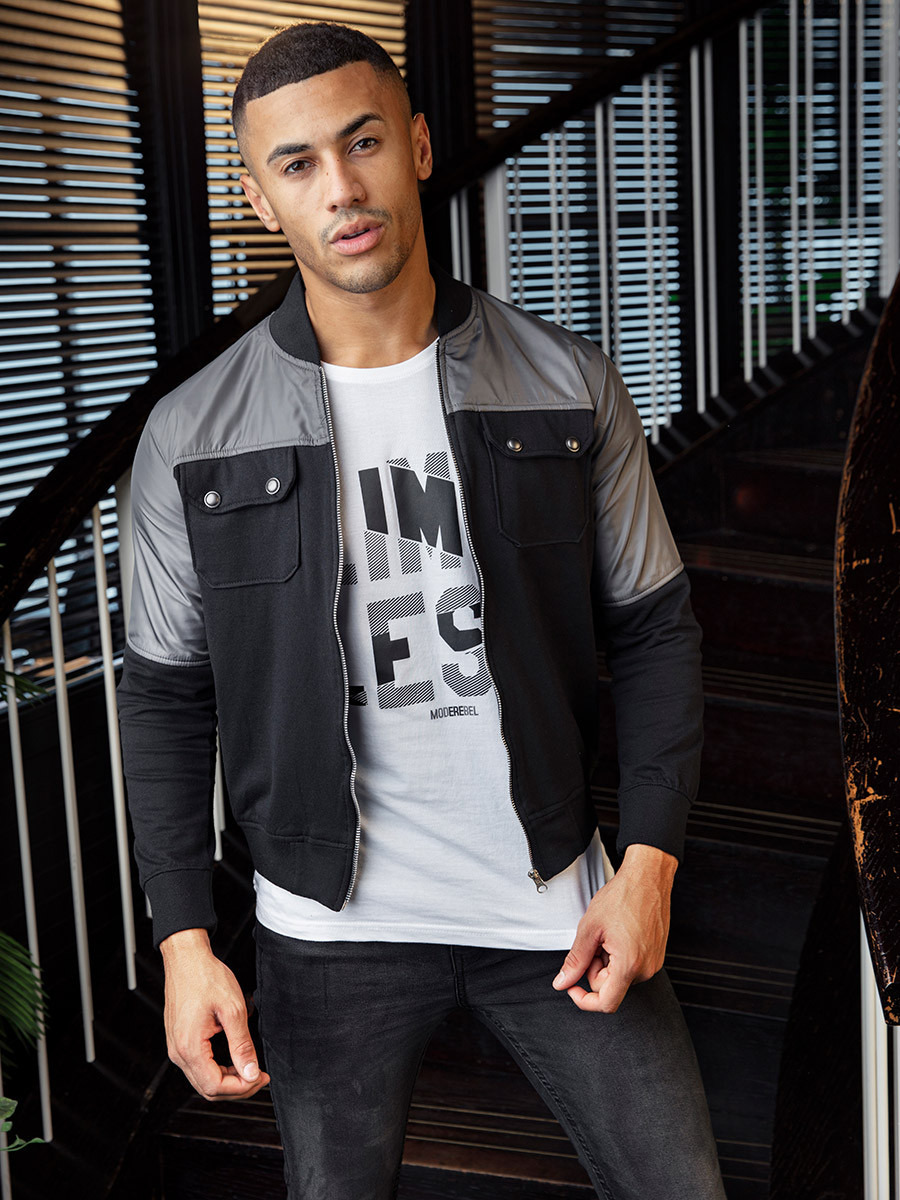 Color Block Bomber Jacket with Pocket Detail-men-clothing-jacketsandblazers-jackets-image-5