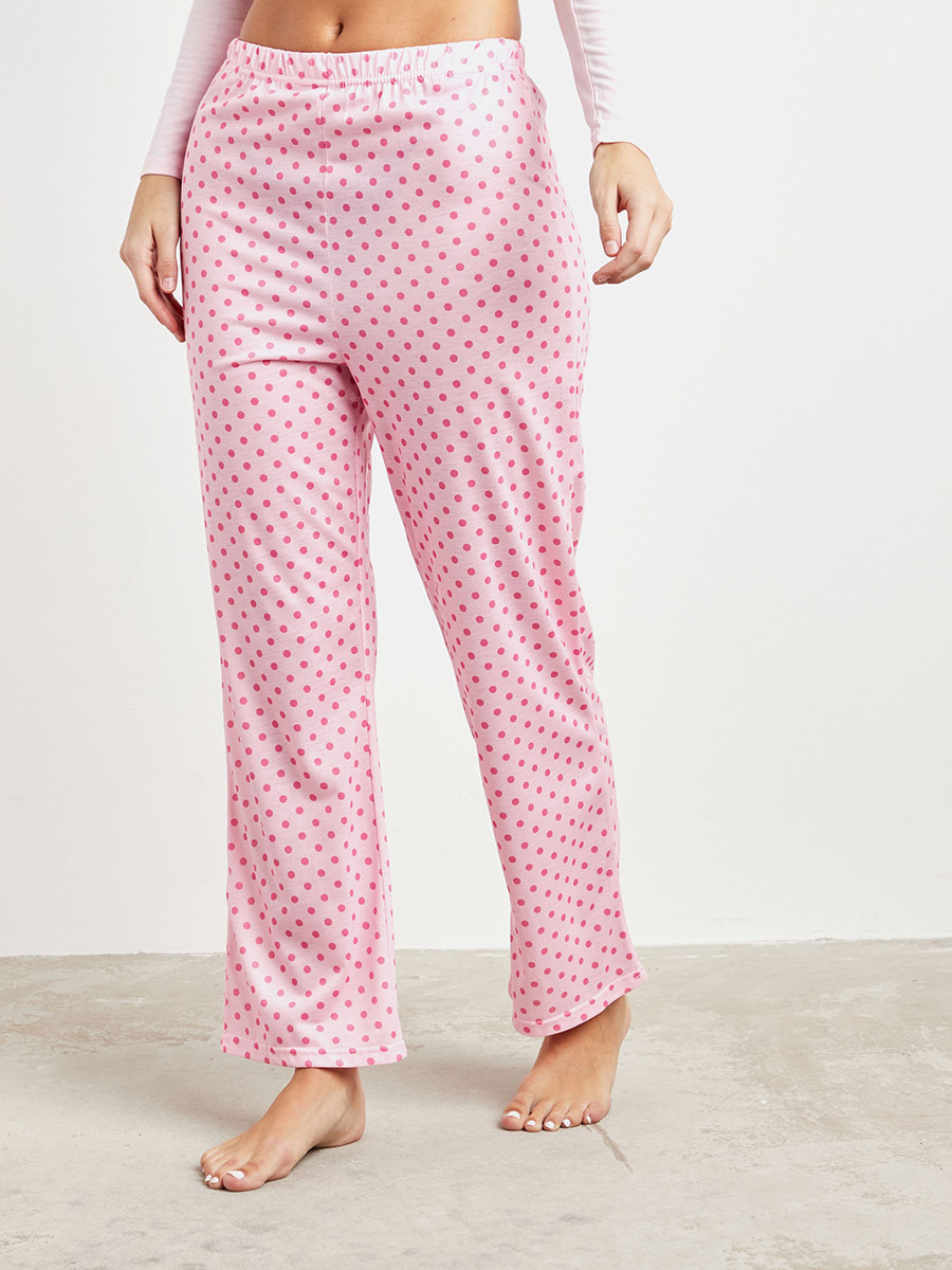 طقم بيجاما بلوزة وبنطلون من ستايلي-women-clothing-nightwear-pyjamas-longsets-image-5