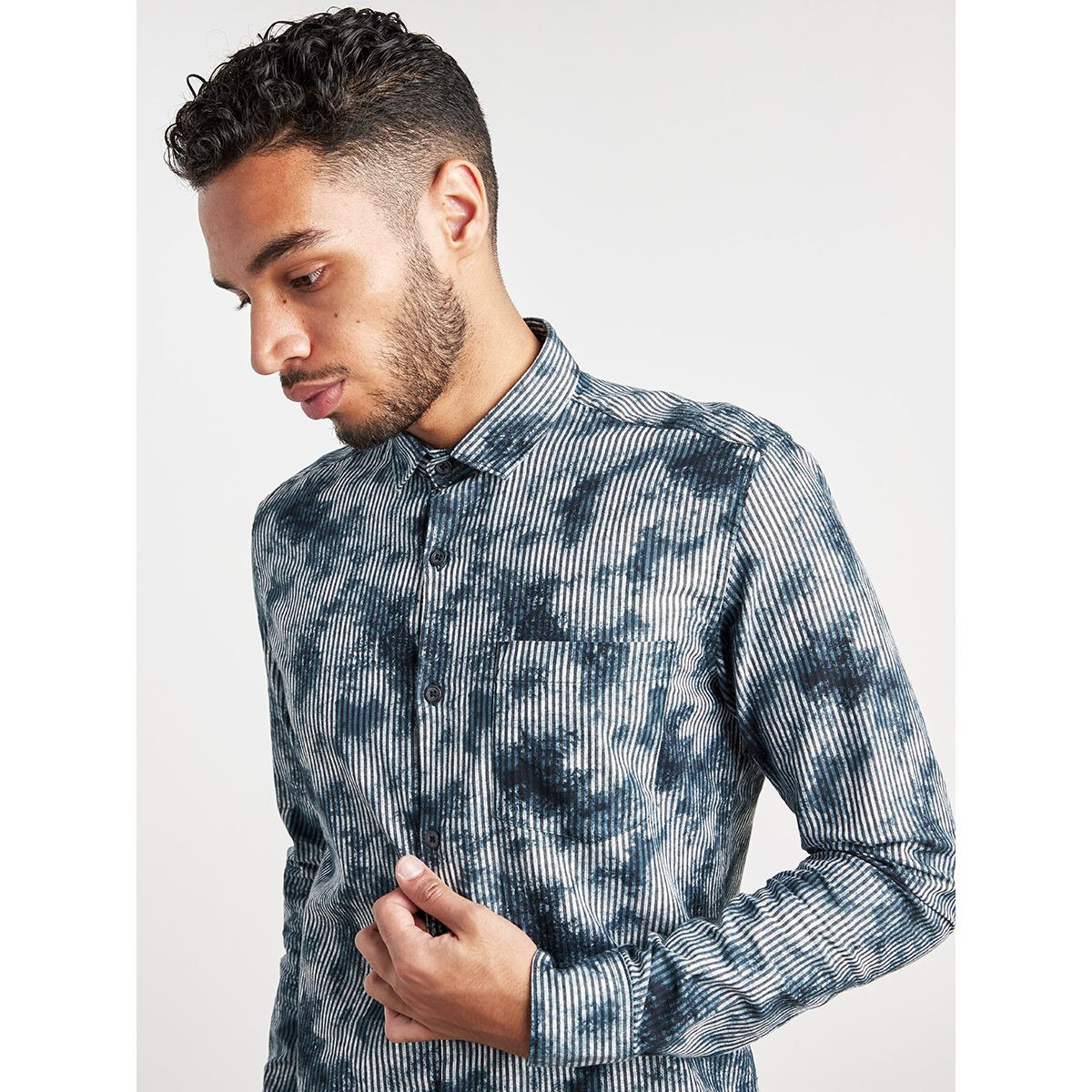 Styli Printed Shirt with Long Sleeve-men-clothing-shirts-image-1