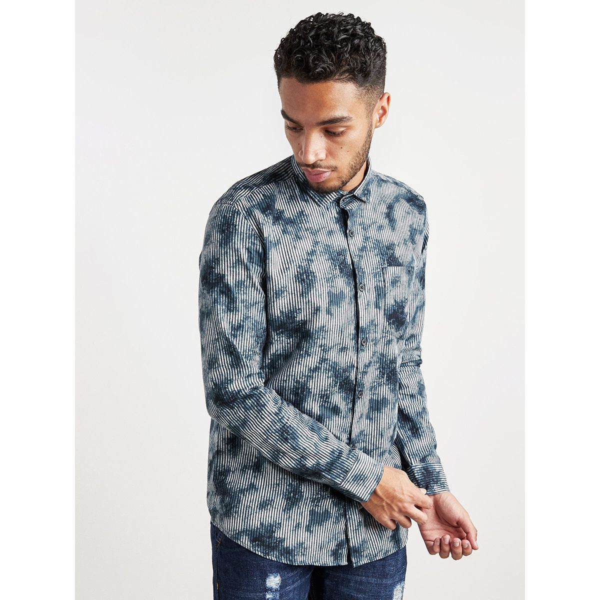 Styli Printed Shirt with Long Sleeve-men-clothing-shirts-image-2