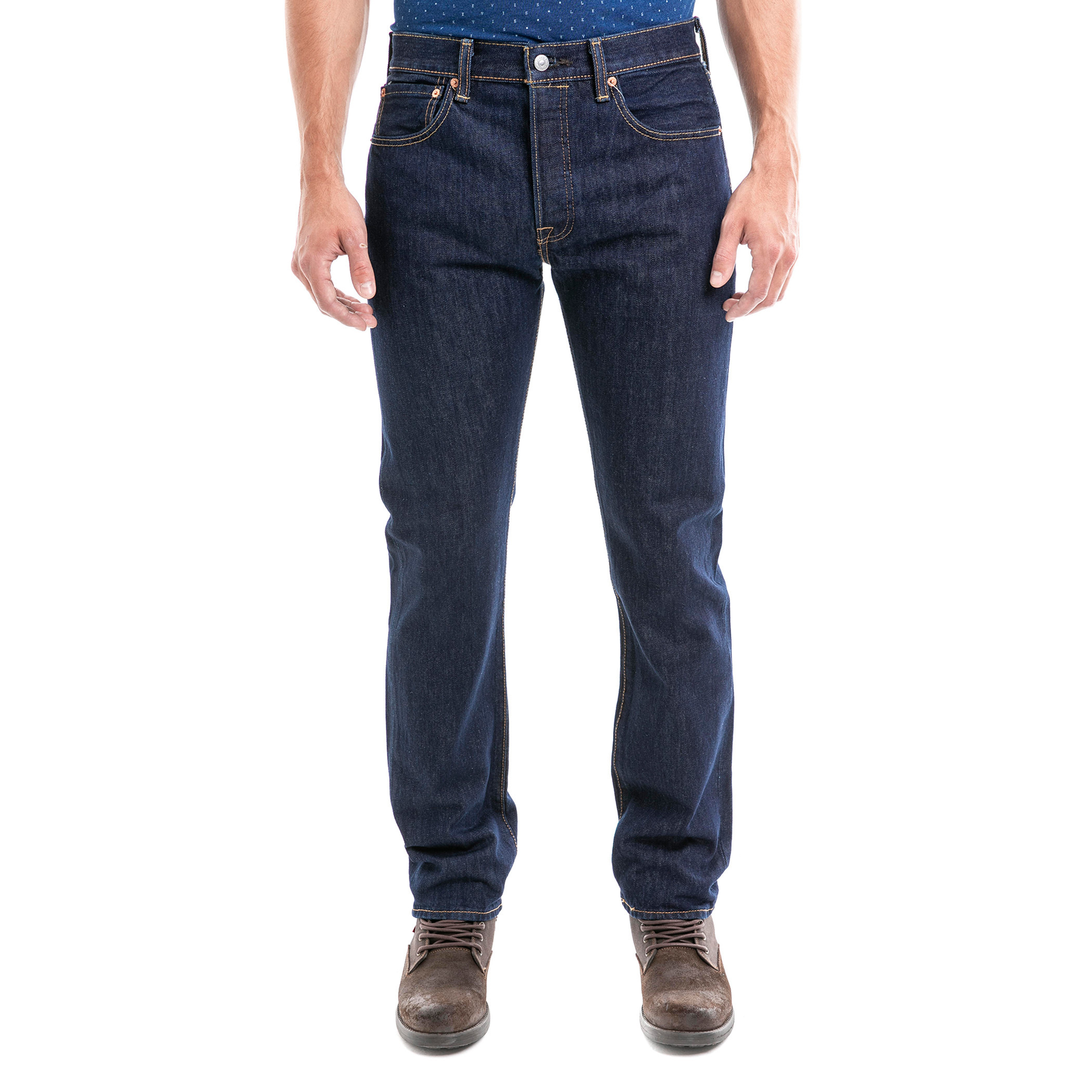 Levi's 501 Regular Fit Blue 5 Pockets Men's Jeans-men-clothing-bottoms-jeans-image-1