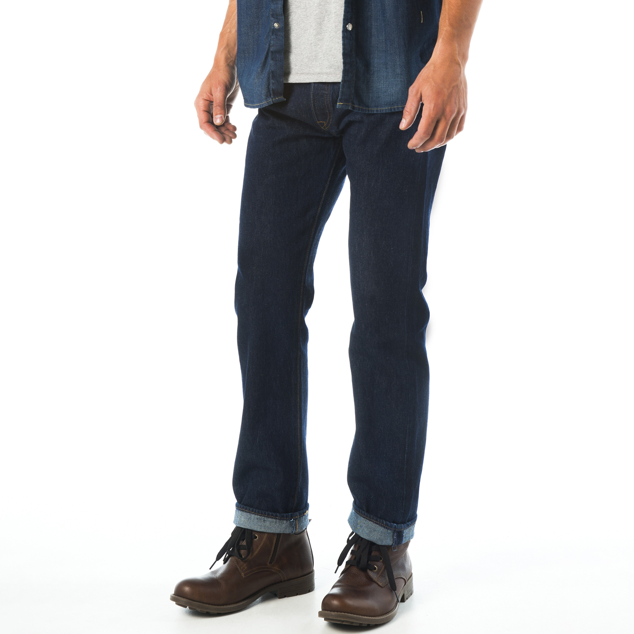 Levi's 501 Regular Fit Blue 5 Pockets Men's Jeans-men-clothing-bottoms-jeans-image-6