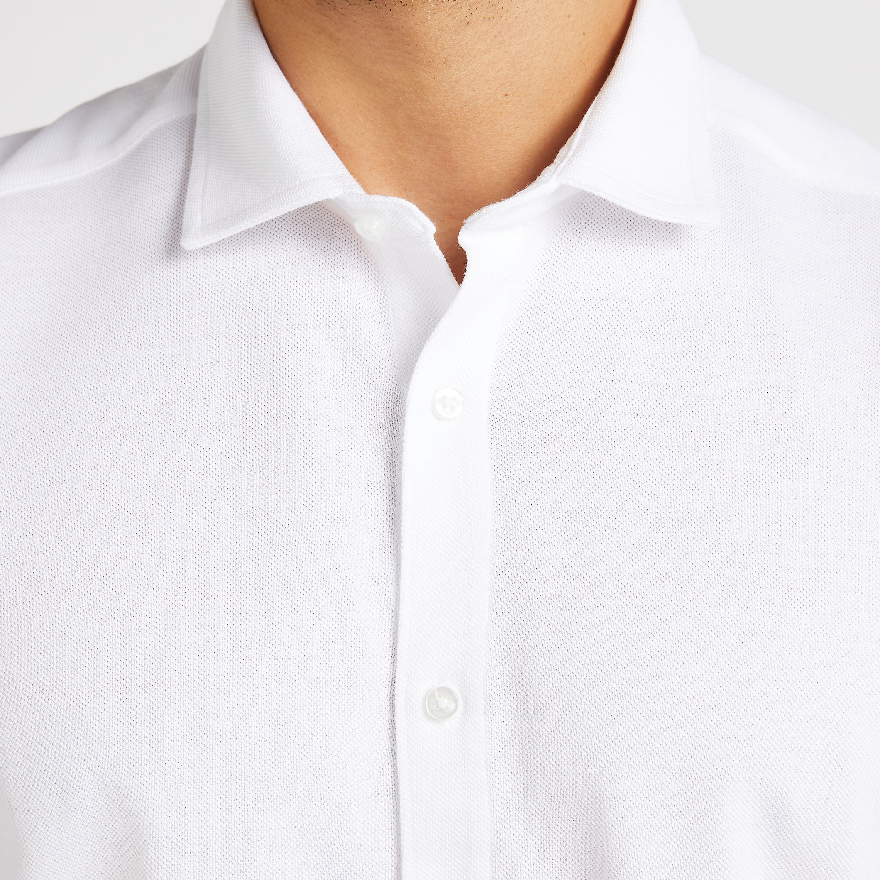 قميص بارز الملمس بقصة سليم وياقة عاديّة وأكمام قصيرة-men-clothing-shirts-image-18