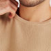 Textured Sweater with Crew Neck and Long Sleeves-Sweaters-thumbnail-2