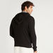Textured Regular Fit Hooded Sweater with Long Sleeves-Sweaters-thumbnail-4