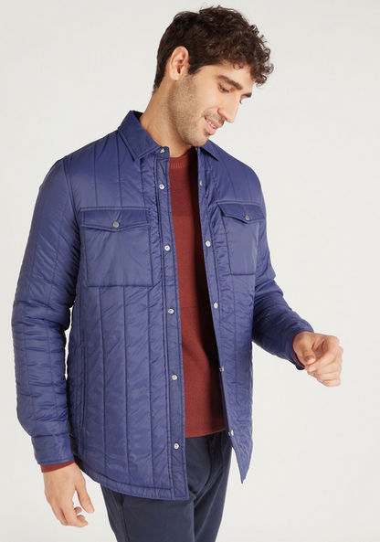 Quilted Lightweight Jacket with Long Sleeves and Pockets-Jackets-image-6