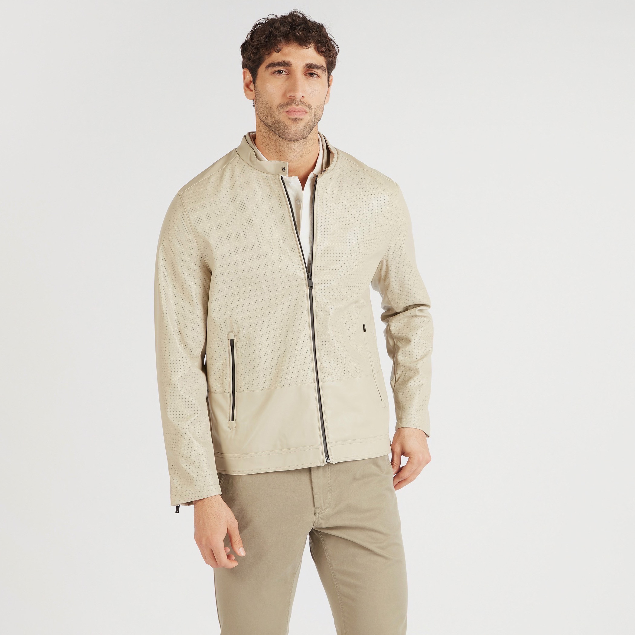 Lightweight jacket with 2025 zipper pockets