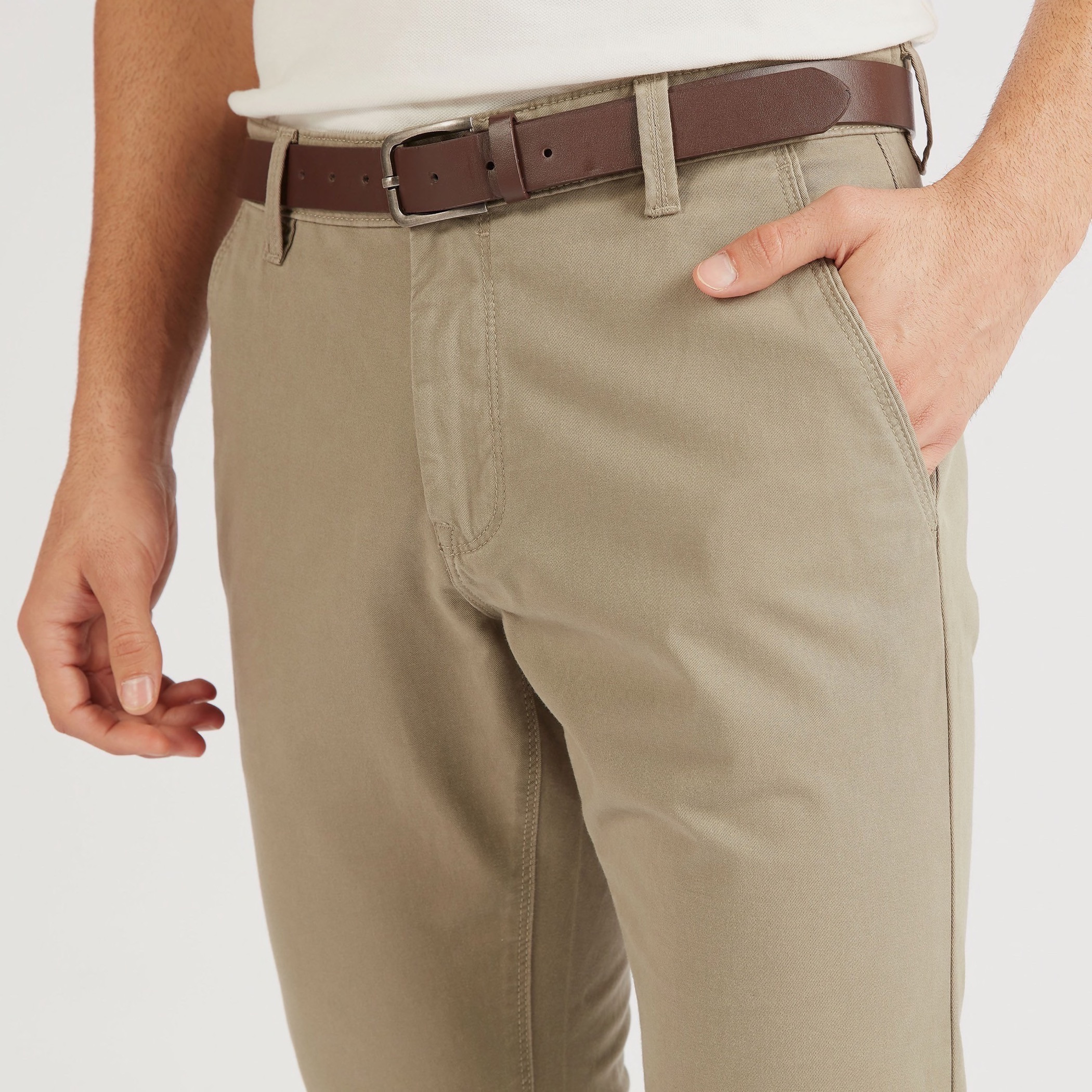 CLANE WAIST BELT DAD PANTS