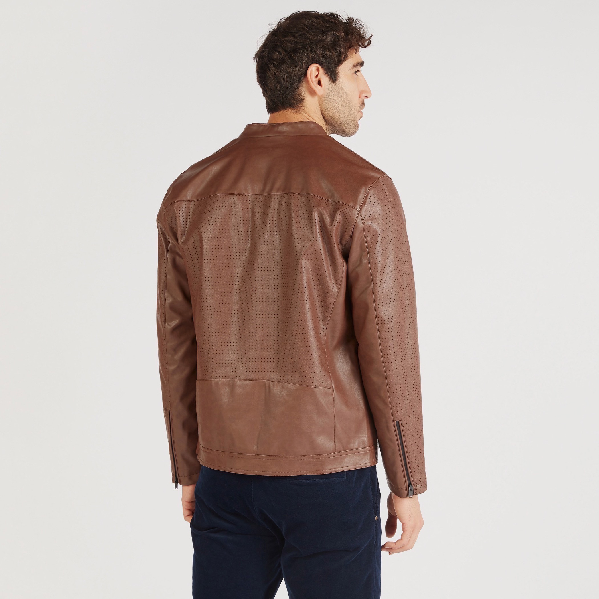 Textured Lightweight Jacket with Zip Closure and Pocket-men-clothing-jacketsandblazers-jackets-image-4