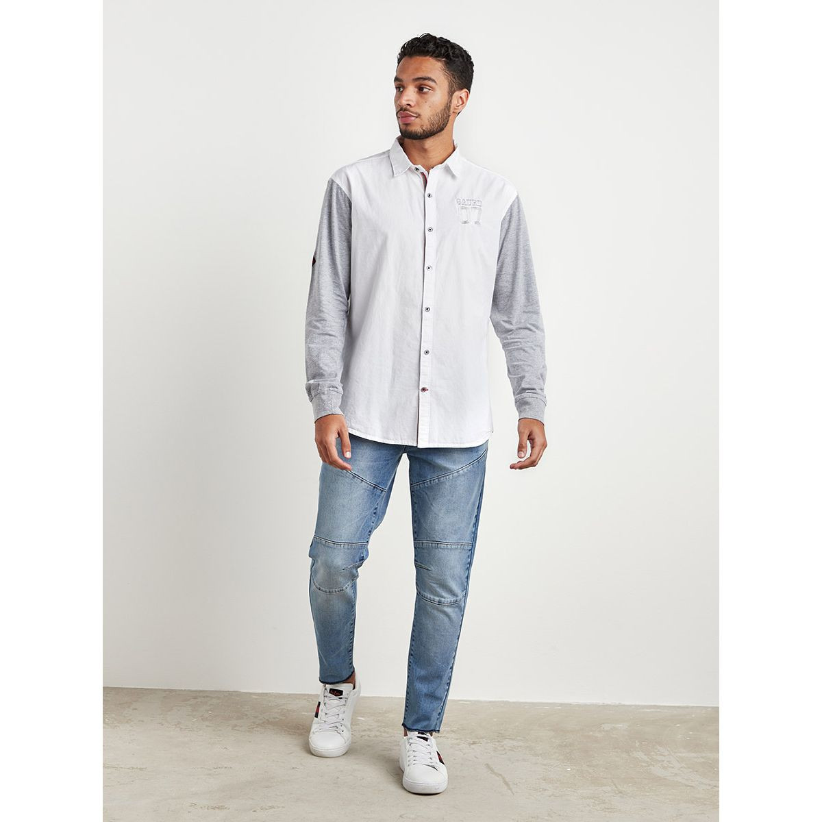 Styli Skinny Fit Jeans with Panel Detailing-men-clothing-bottoms-jeans-image-2