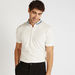 Solid Polo T-shirt with Short Sleeves and Mandarin Collar-Polos-thumbnailMobile-2