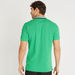 Solid Polo T-shirt with Short Sleeves and Mandarin Collar-Polos-thumbnailMobile-3