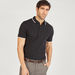 Printed Polo T-shirt with Short Sleeves and Button Closure-Polos-thumbnailMobile-1