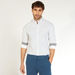 Polka Dot Print Oxford Shirt with Long Sleeves and Button-Down Collar-Shirts-thumbnail-0