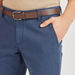 Slim Fit Solid Chinos with Belt and Pockets-Chinos-thumbnailMobile-2