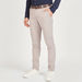 Slim Fit Solid Chinos with Belt and Pockets-Chinos-thumbnailMobile-0