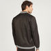 Solid Bomber Jacket with Pockets and Button Closure-Jackets-thumbnail-3