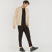 Solid Zip Through Bomber Jacket with Long Sleeves and Pockets-Jackets-thumbnailMobile-1