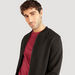 Solid Zip Through Bomber Jacket with Long Sleeves and Pockets-Jackets-thumbnail-2