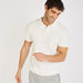 Textured Polo T-shirt with Short Sleeves-Polos-thumbnail-0