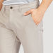 Solid Mid-Rise Chinos with Pockets and Button Closure-Pants-thumbnail-2