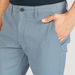 Solid Mid-Rise Chinos with Pockets and Button Closure-Pants-thumbnail-2