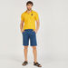 Solid Shorts with Button Closure and Pockets-Shorts-thumbnailMobile-1
