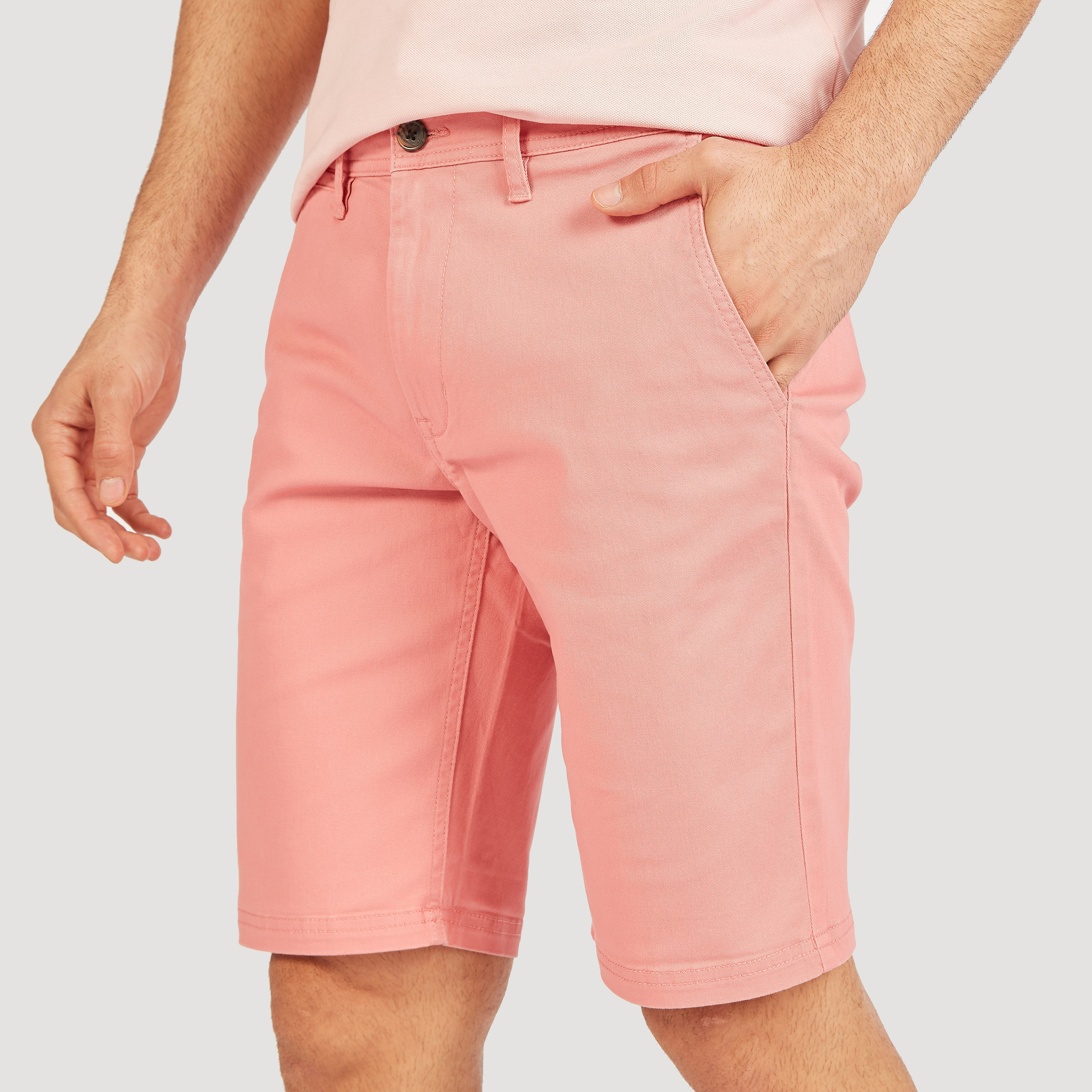 Solid Shorts with Button Closure and Pockets-men-clothing-bottoms-shorts-image-13