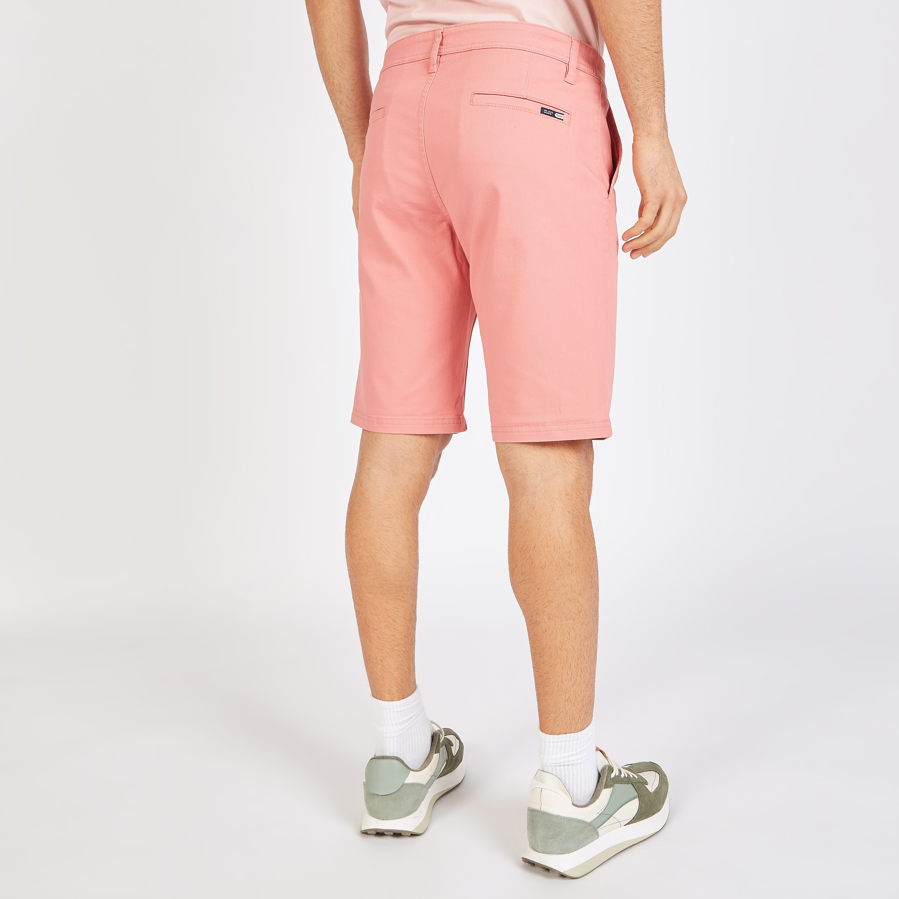 Solid Shorts with Button Closure and Pockets-men-clothing-bottoms-shorts-image-14