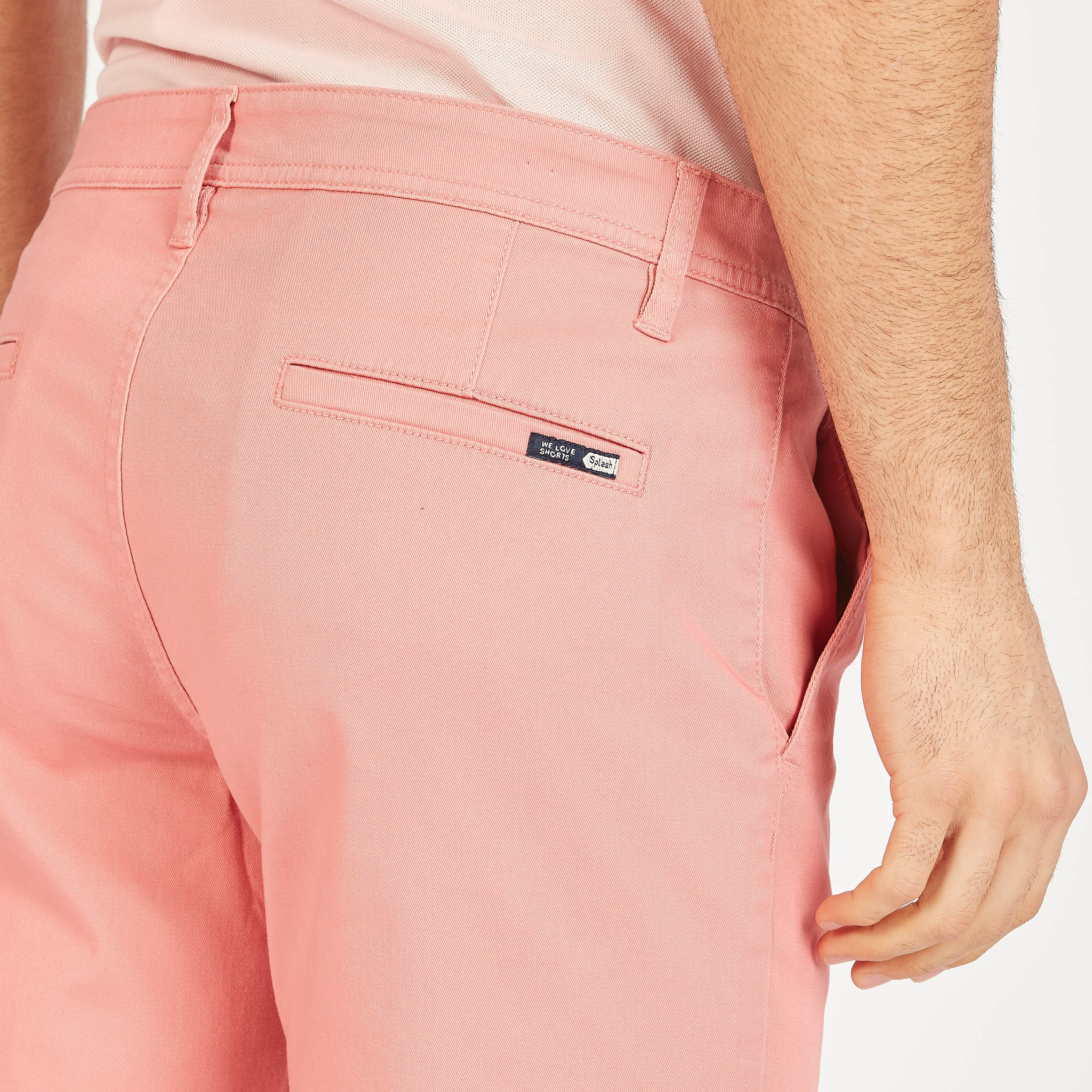 Solid Shorts with Button Closure and Pockets-men-clothing-bottoms-shorts-image-15