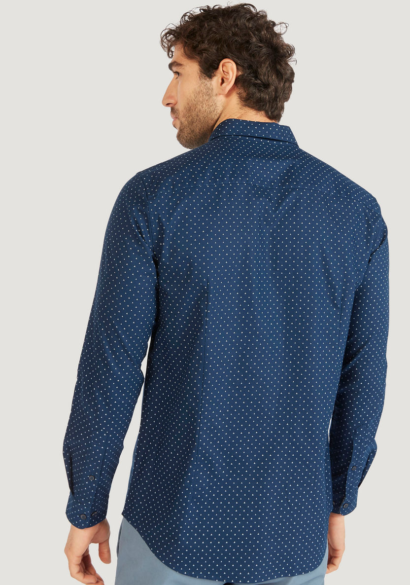 Printed Shirt with Long Sleeves and Button Closure-Shirts-image-3