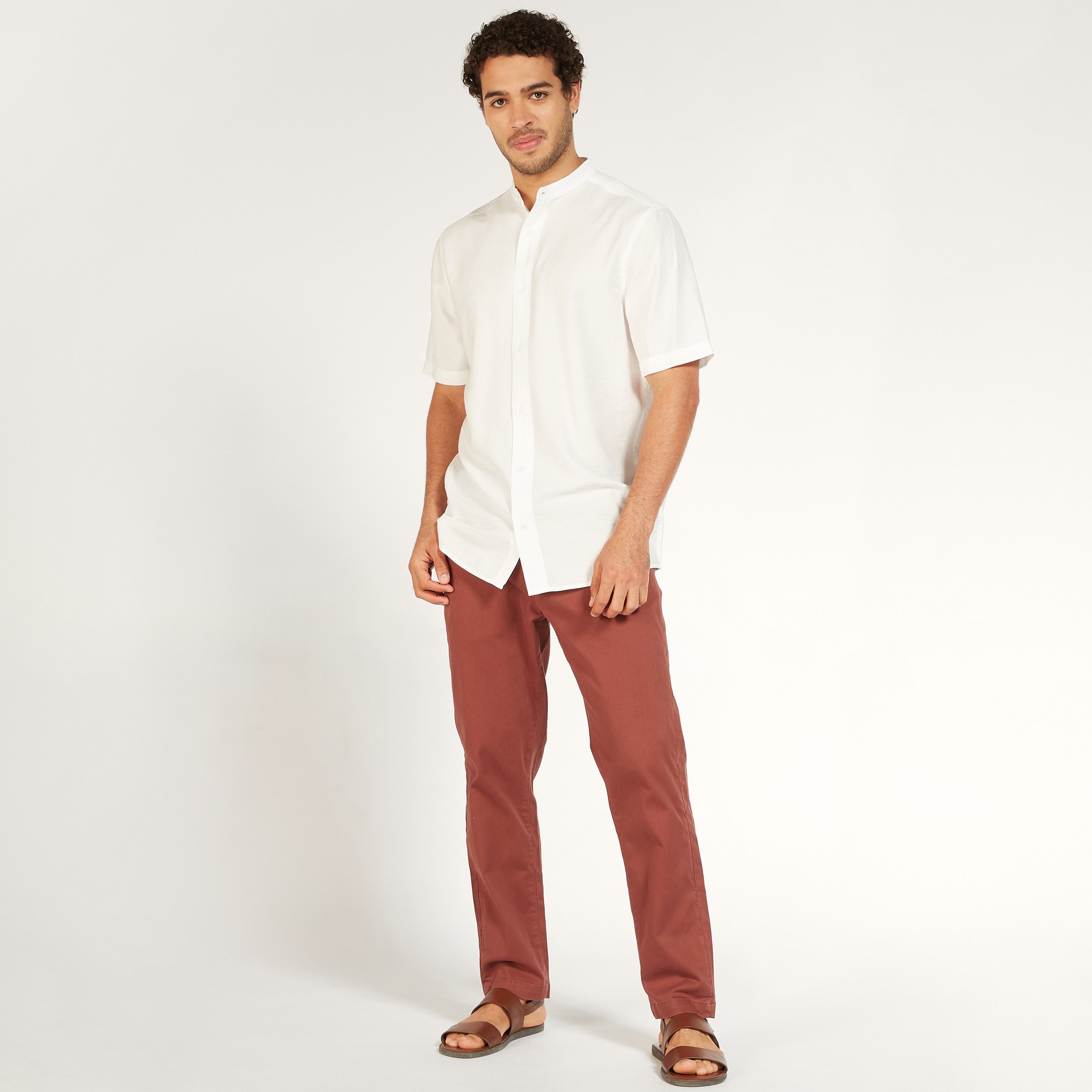 بنطلون شينو سادة بأزرار إغلاق-men-clothing-bottoms-trousersandchinos-chinos-image-14