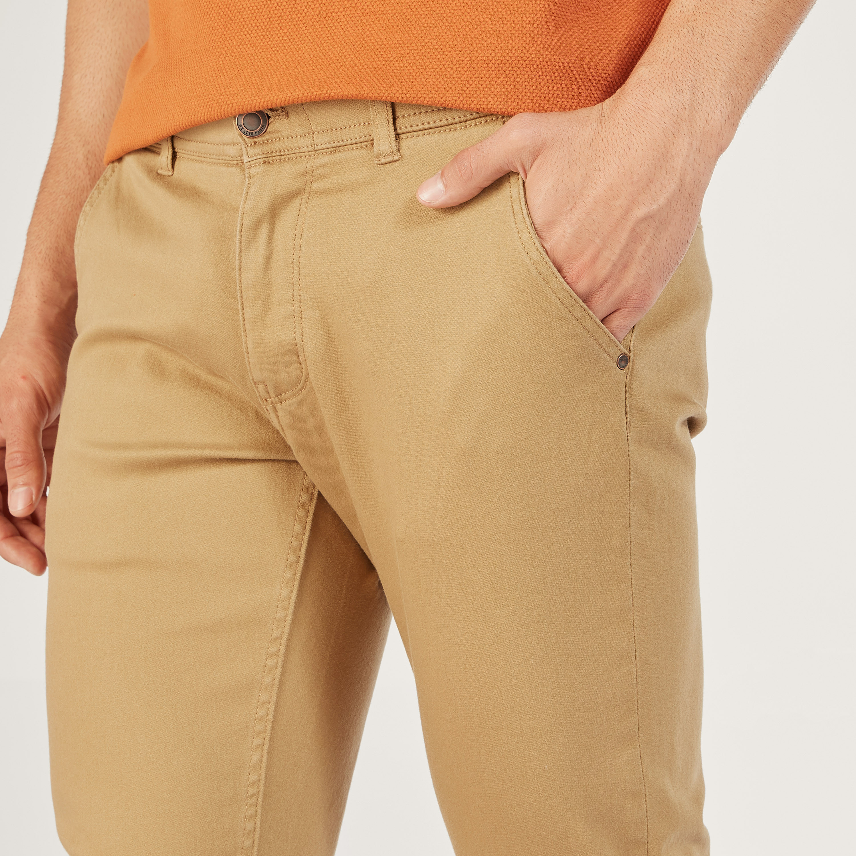 Solid Slim Fit Trousers with Pockets and Button Closure-men-clothing-bottoms-trousersandchinos-trousers-image-3