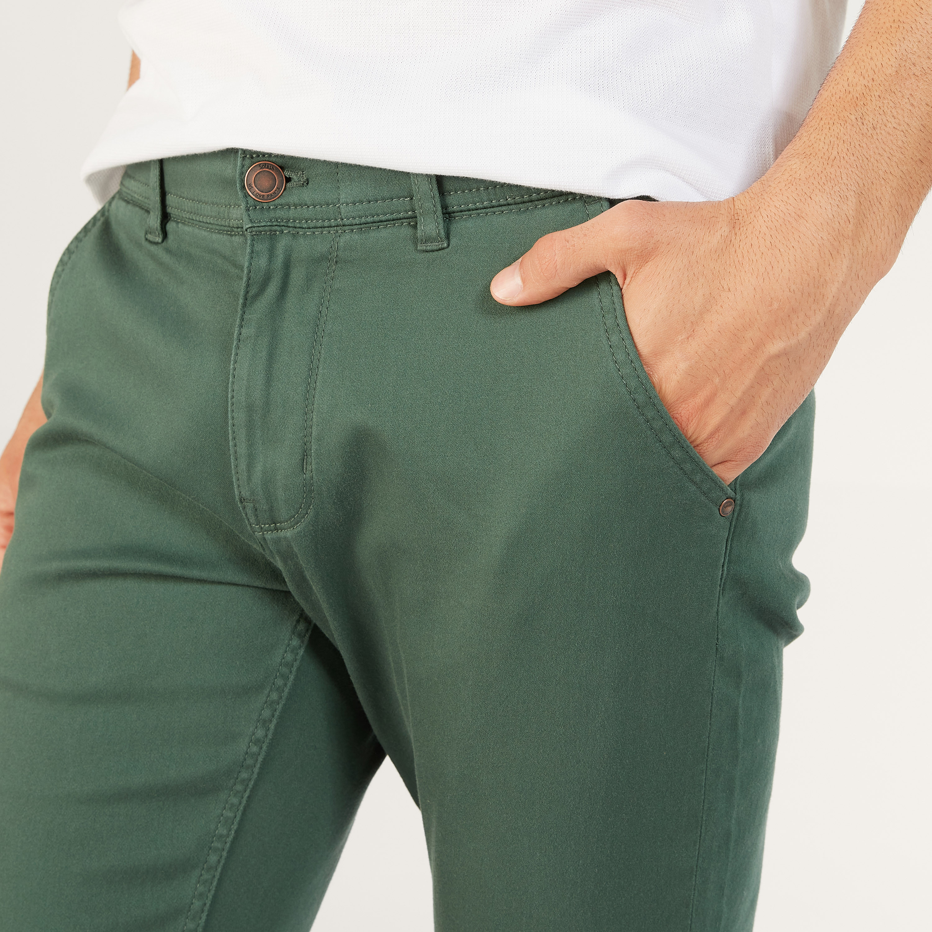 Solid Slim Fit Trousers with Pockets and Button Closure-men-clothing-bottoms-trousersandchinos-trousers-image-7