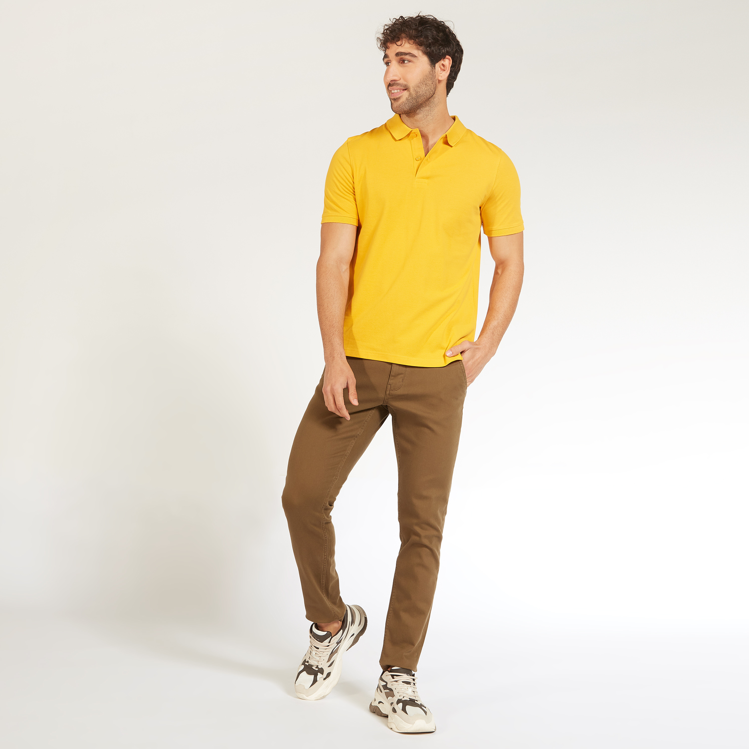 Solid Slim Fit Trousers with Pockets and Button Closure-men-clothing-bottoms-trousersandchinos-trousers-image-11