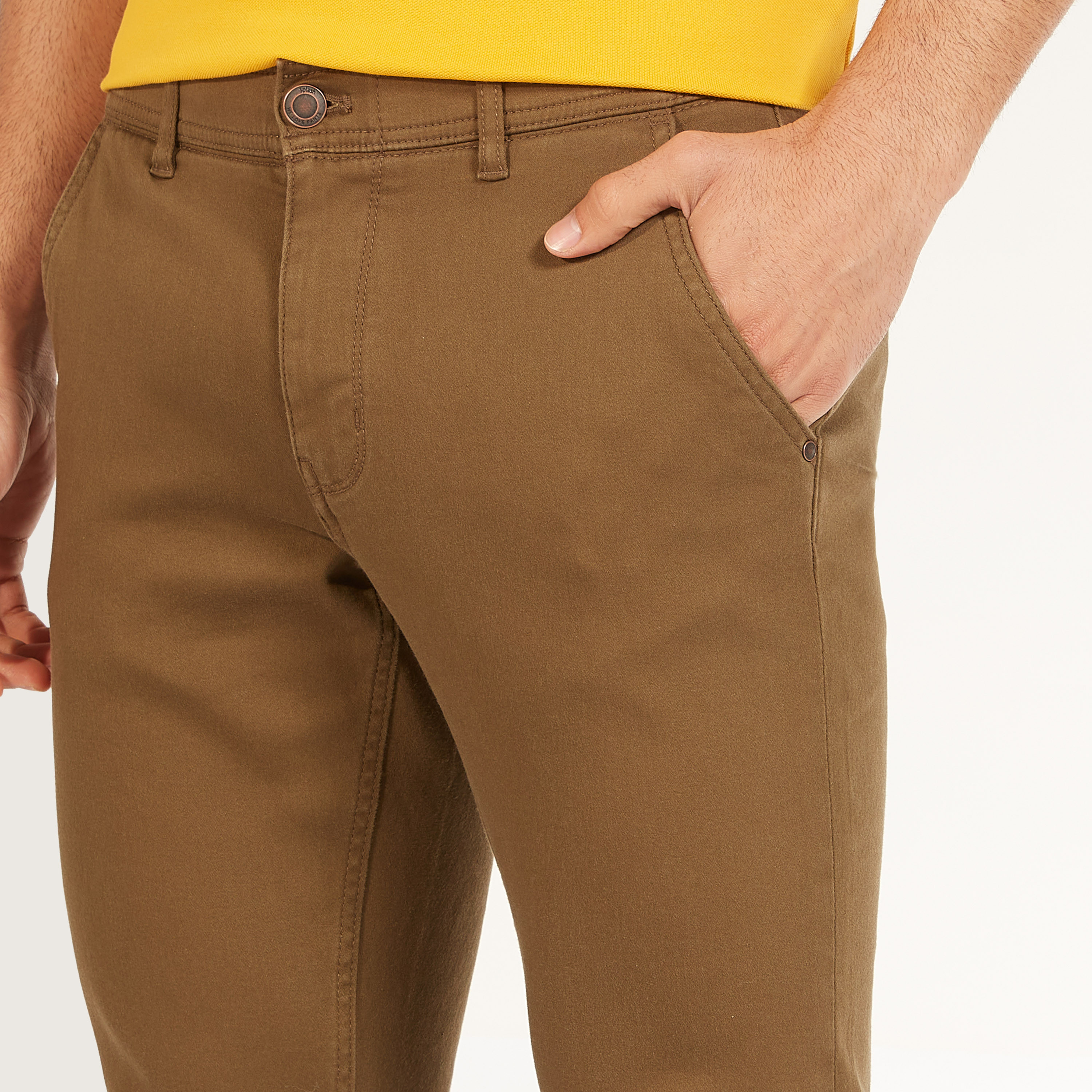 Solid Slim Fit Trousers with Pockets and Button Closure-men-clothing-bottoms-trousersandchinos-trousers-image-12